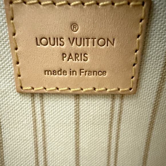 Louis Vuitton Pochette Damier Azur Canvas for Neverfull MM GM Accessory Bag - Picture 6 of 7